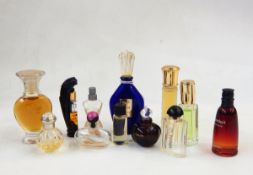 Large quantity of loose sample perfume bottles including Christian Dior, Hermes, Carl Lagerfield,