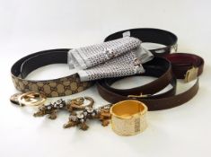 Various vintage belts,