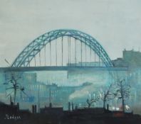 Janet Ledger (b.1931) Oil on board "Newcastle Whites", signed lower left, 14cm x 15.