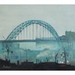 Janet Ledger (b.1931) Oil on board "Newcastle Whites", signed lower left, 14cm x 15.