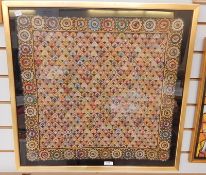 Eastern Framed silk embroidery, possibly Chinese,