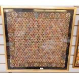 Eastern Framed silk embroidery, possibly Chinese,