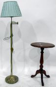 Modern circular tripod pedestal table,