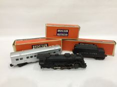 Lionel electric train set, '0' gauge, mainly boxed, to include loco 2026 (boxed), various carriages,