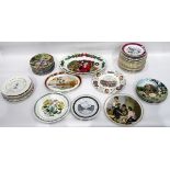 Large collection of various collectors plates including 'RHS Chelsea Flower Show' plates,