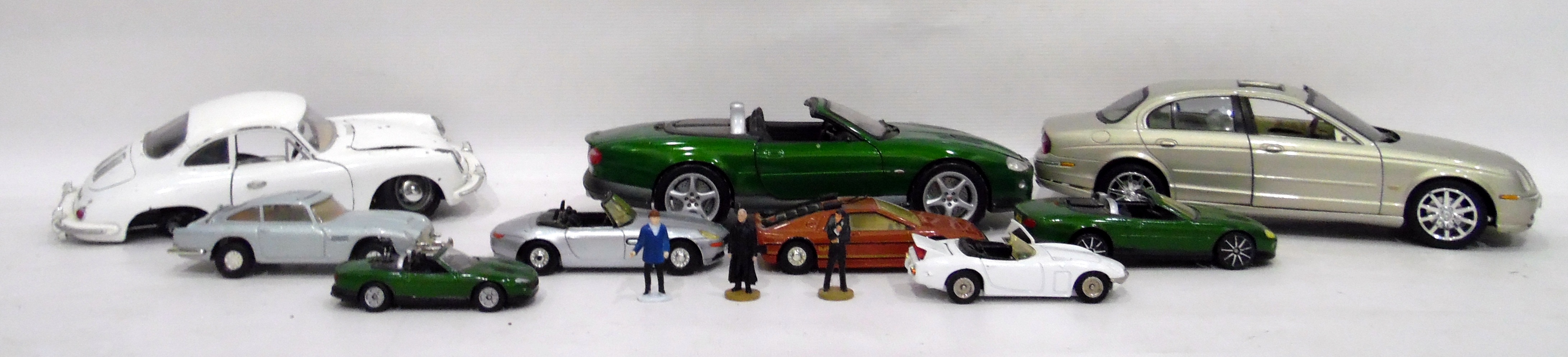 Quantity of James Bond cars including Aston Martin DB5, Jaguar XKR in two sizes, - Image 2 of 2
