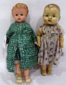 Two plastic baby dolls