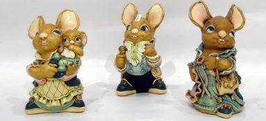 Three large Pendelphin rabbits including 'Aunt Ruby' (with certificate),