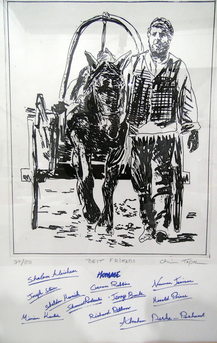 After Chaim Topol Limited edition etching "Best Friends",