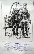 After Chaim Topol Limited edition etching "Best Friends",