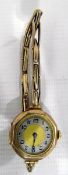 Lady's 9ct gold wristwatch and the 9ct gold expanding bracelet