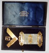 9ct gold Masonic medal 'Benevolence Lodge', no.336 with presentation inscription to W Bro.