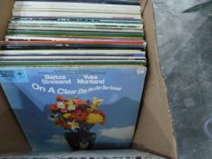 Large quantity of long playing records including musicals, Glenn Miller, Frank Sinatra,