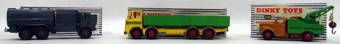 Leyland Octopus wagon, no.934, a breakdown lorry, no.430 and a pressure re-fueler lorry, no.