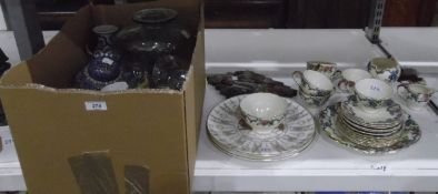 Quantity of Noritake flatware, decorative glass and china,