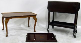 Two-tier trolley with tray and a rectangular coffee table (3)