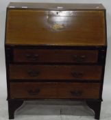 LOT WITHDRAWN Edwardian mahogany bureau,