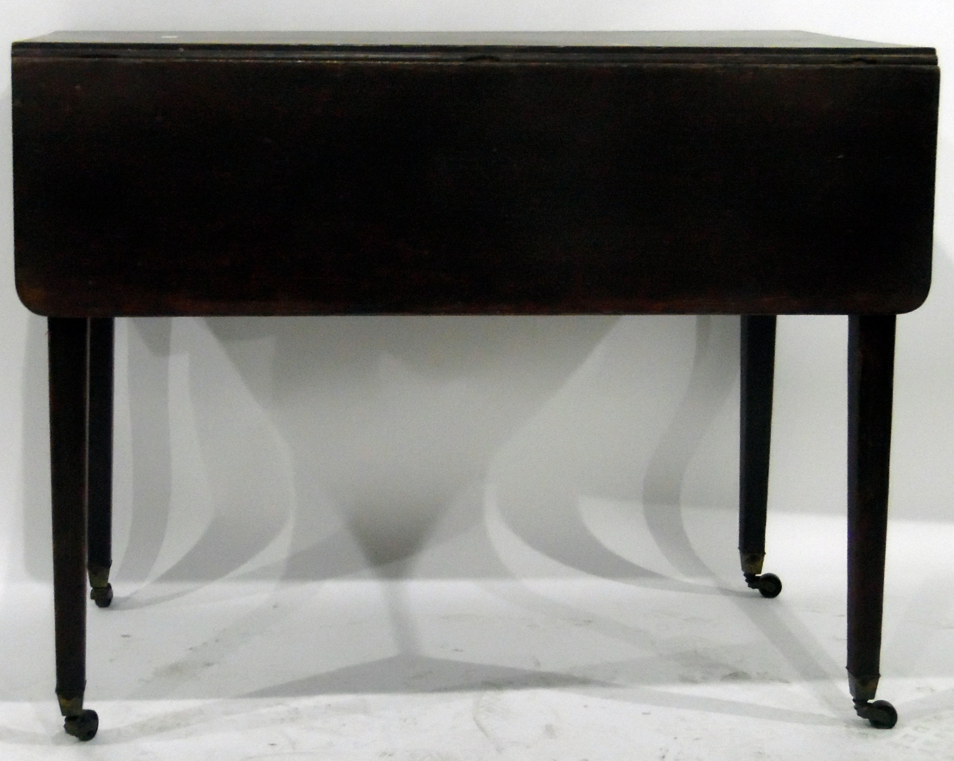 19th century oak pembroke table fitted a drawer to frieze, - Image 2 of 2