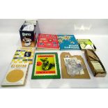 Quantity of ephemera to include collection of trade cards, loose stamps,
