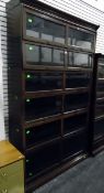 Six-tier Wernicke-style sectional bookcase,