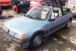 1985 Peugeot 205 CTI Cabriolet Convertible, project Mileage 165,000 Comprehensive file.