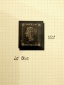 Four black albums of GB stamps from 1d black, Victorian, Edward VII, modern, mint, pre-decimals,