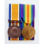 WWI War and Victory medal named to '286901 A C 1T BULL RAF'