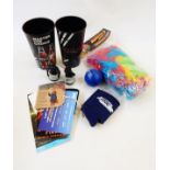Quantity of film effects to include cinema Star Wars cups, Resident Evil jacket, Star Wars moneybox,