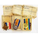 WWI 1914-15 star, War medal and Victory medal awarded to '44304 GNR H RUDHALL R F A',