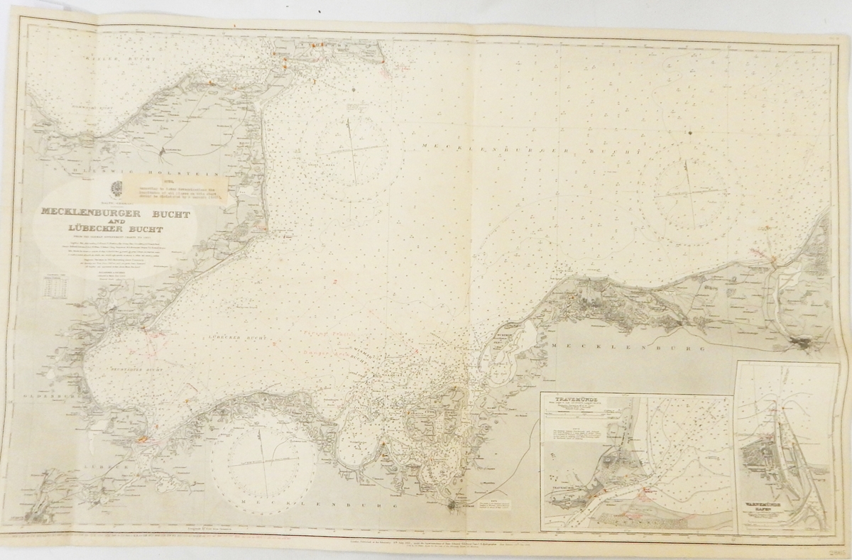 Quantity of unframed sea charts, early to mid 20th century, to include Sweden West Coast,