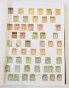 One green stockbook full with French stamps (very early lot with some value)