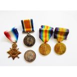 Collection of five WWI medals to include 1914-15 Star named to '681 GNR A RUDD RGA',