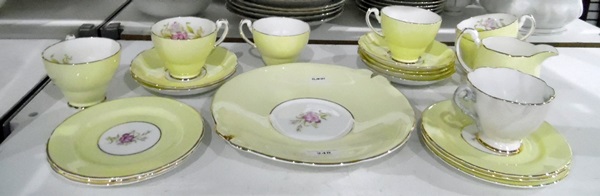 Hammersley & Co china part tea service,