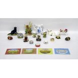 Mixed lot to include Royal Worcester 'Bluetit', various other model animals,