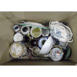 Mixed lot of ceramics, studio ceramics, glassware,