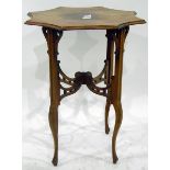 Edwardian mahogany occasional table,