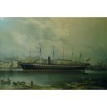 After Smitheman Colour print "The Steam Ship, the Great Britain arriving at South Street,