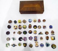 Various enamel badges to include London Bowling Secretaries Association,