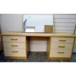 Stag bedroom suite comprising dressing chest,
