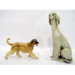 Lladro model of a Afghan hound and a Beswick model of an Afghan hound (2)