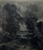 After J Constable RA Pencil copy "The Cornfield" by D Lucas,