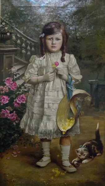 Herbert E Harley (late 19th/early 20th century school) Oil on canvas Full length portrait of