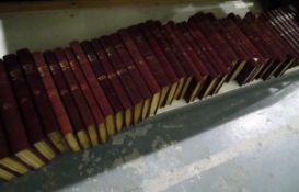 Fine Binding "The House of Lords Journals late 19th Century", half-maroon leather,