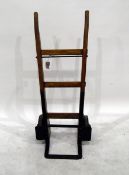 Mid 20th century Slingsby wooden and cast iron sack truck