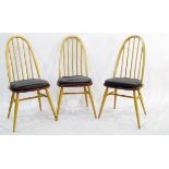 Set of four Ercol chairs,
