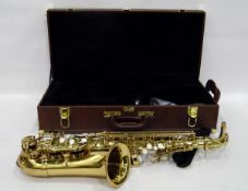Earlham Professional Series saxophone in case