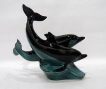 Poole pottery dolphin group,