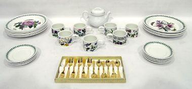 Quantity of Portmeirion 'The Botanic Garden' and other Portmeirion plates and mugs,