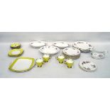 Mayfair part dinner service, floral decorated,