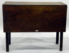 19th century mahogany fall-flap gateleg table,